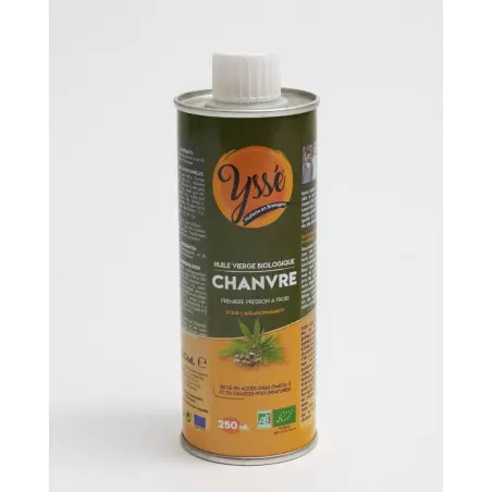 Huile chanvre vierge à froid Yssé 250 ml