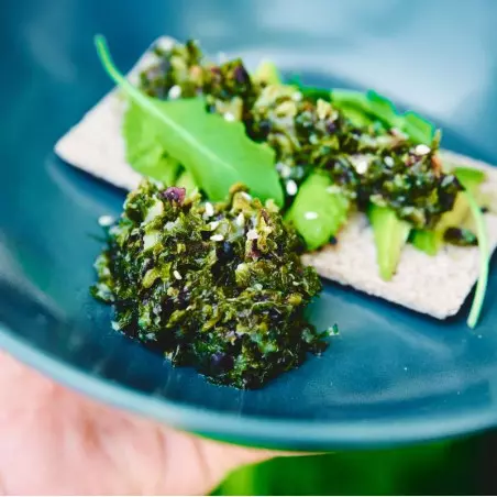 tartare d'algue frais cru à tartiner