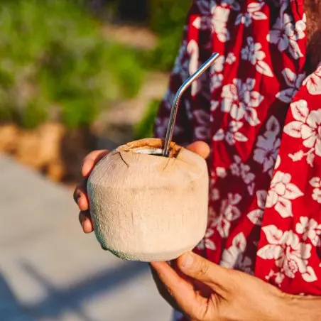 Certified organic fresh coconuts