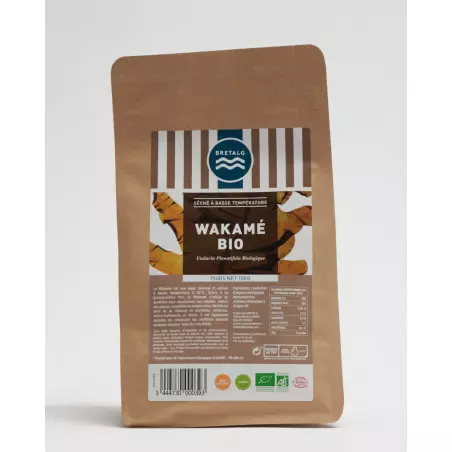 wakame desidratado orgânico de baixa temperatura