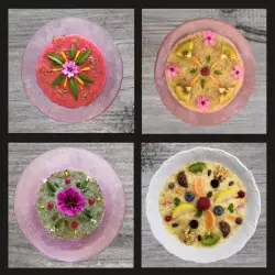 food art smoothie bowl Rousseau flower