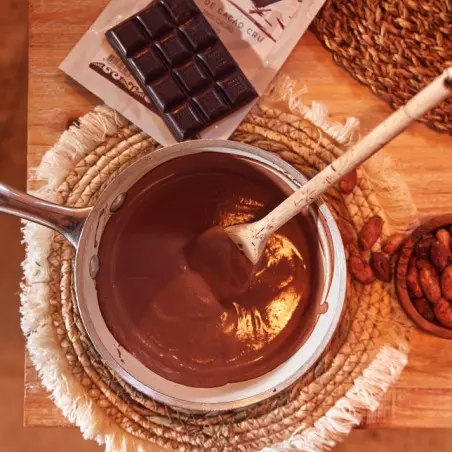 Pasta de cacao cruda orgánica y de comercio justo - 100 % cacao de calidad ceremonial