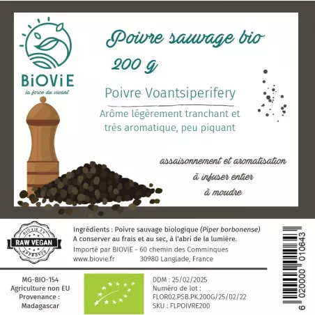 black pepper label biovie