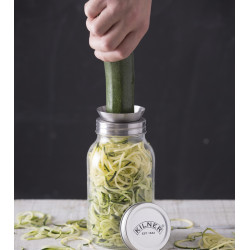 spiraliseur spiralizer manuel spaghettis de courgette crues