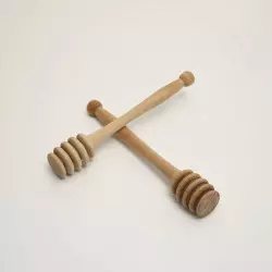 handcrafted olive wood honey spoon