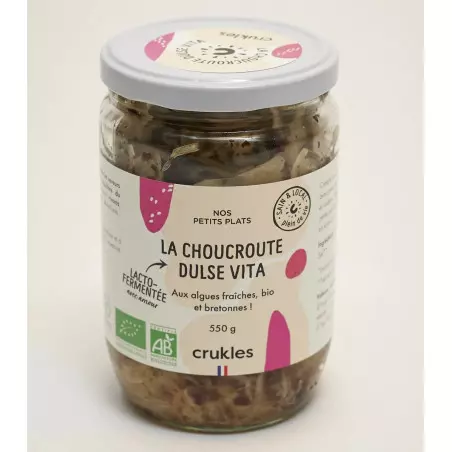 frasco de 550g de chucrut con algas de Francia