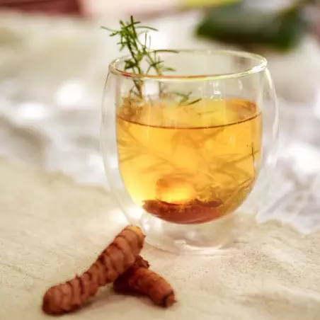 infusión de cúrcuma y tomillo, cúrcuma deshidratada de Madagascar