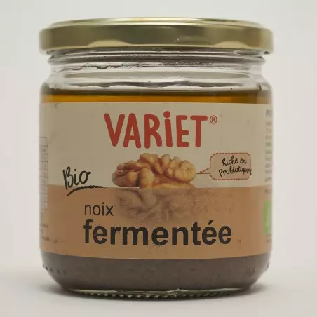 jar of fermented nut paste biovie fermented oilseeds