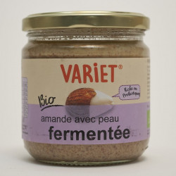 puré de amêndoas com pele fermentadas probióticas