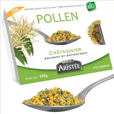 raw chestnut pollen Pollenergie box