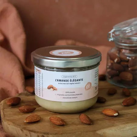 Almond paste for organic plant-based milk