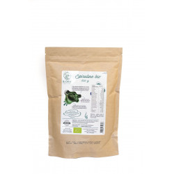 Pacote de spirulina bio em pó 500g