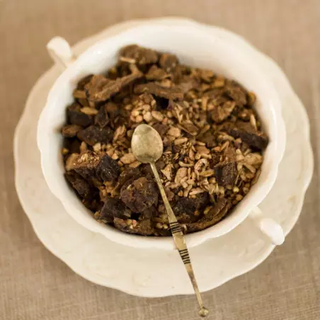 muesli cacao, chufa, canapa senza glutine e senza zuccheri aggiunti bio