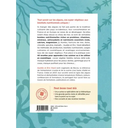 Back cover of "Algues au Quotidien" - Gallimard