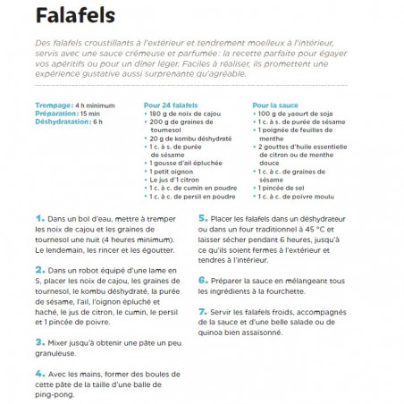 Falafel recipe taken from the book "Seaweed in Everyday Cooking"