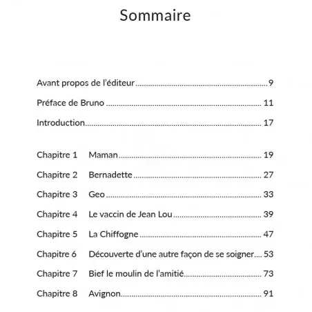 sommaire du livre Au dessus des nuages il y a toujours le soleil - Irène Grosjean