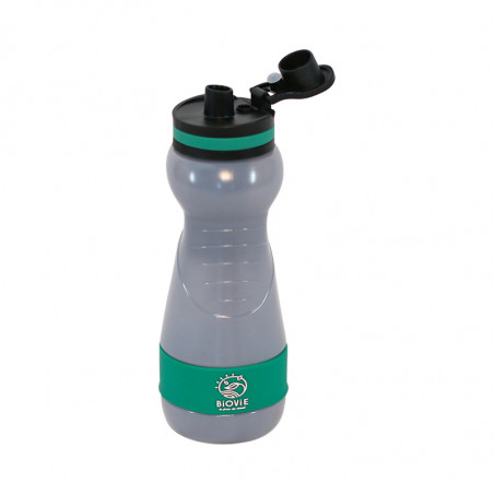 biobased water bottle (plastic-free), filters and purifies water