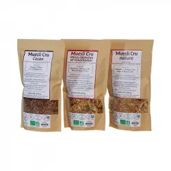 Biovie rauwe muesli assortiment voor een gezond ontbijt