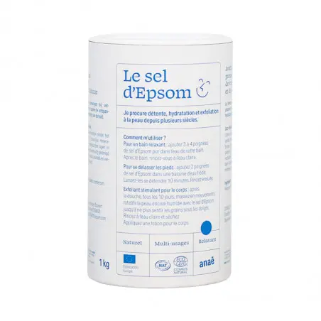 sale di Epsom solfato di magnesio bagno rilassante e detox