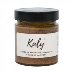 Purée de noisettes complètes activées biologiques Kaly, pot 200g