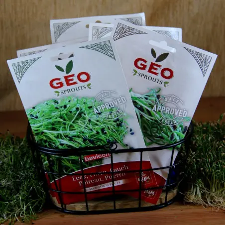 organic sprouting seed pack with strong flavors