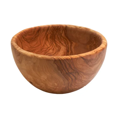 Handmade regular salad bowl in recycled olive wood | BIOVIE