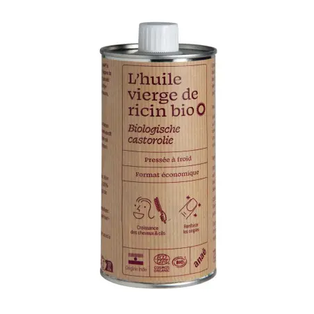 Aceite de Ricino Orgánico 1L (prensado en frío)