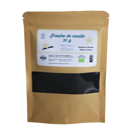 Baunilha em pó de Madagascar Bio (30 g)