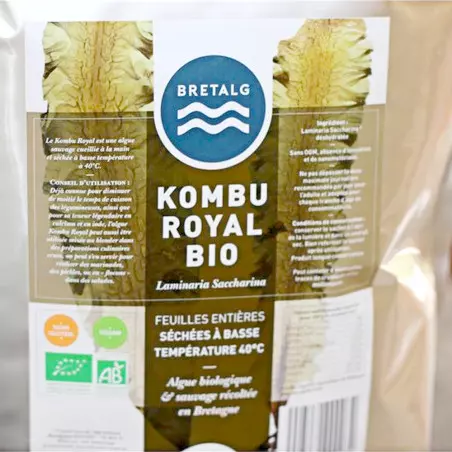 Kombu Royal Blätter Getrocknete Algen Niedrige Temperatur