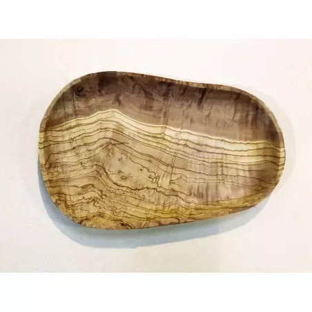 Plato ecológico de madera de olivo