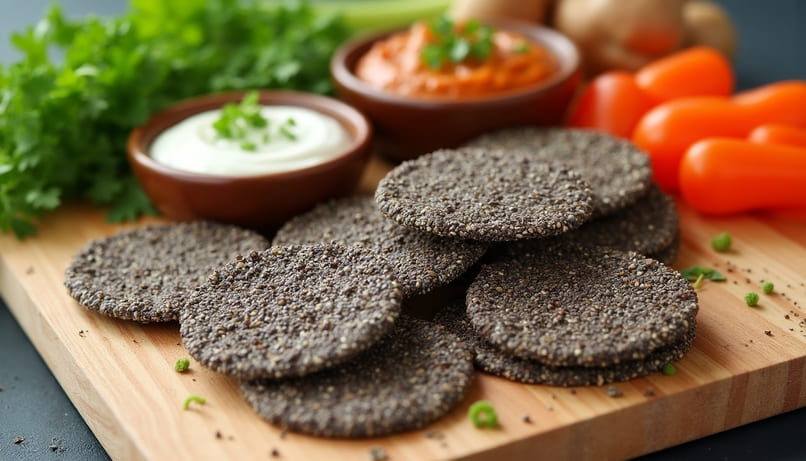 Crackers crus aux graines de chia