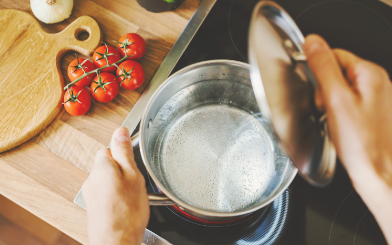 Cuisson des légumes à l'eau