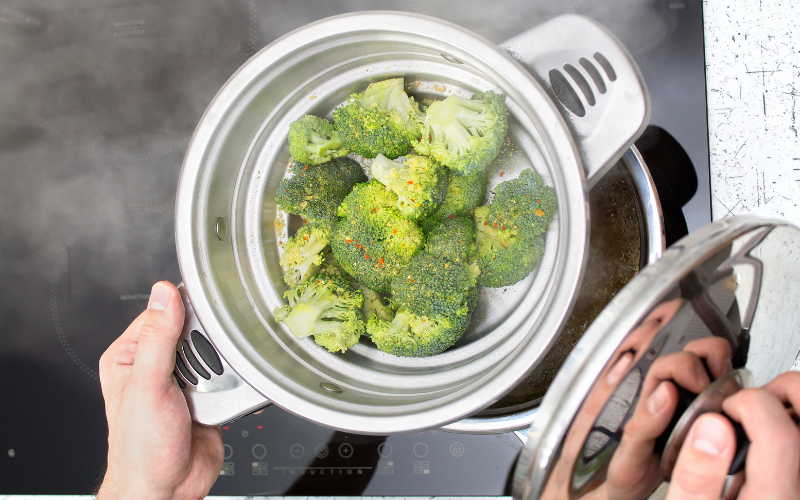 Cuisson des légumes à la vapeur